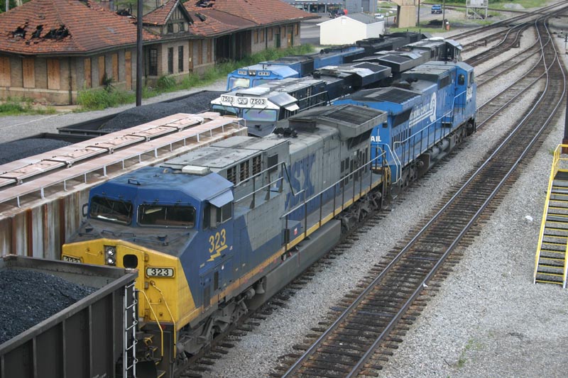 Log Jam At the Burned Virginian Depot